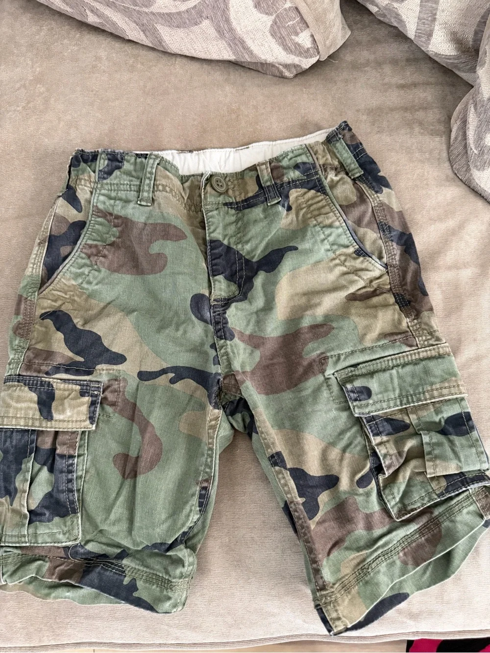 GAP Boys Camo Cargo Shorts - Green & Brown